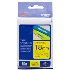 ✅ Brother TZe-641 (TZ-641) Ruban Noir sur jaune couleur Noir/jaune en stock