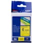Brother TZe-611 (TZ-611) Ruban Noir sur jaune