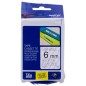 Brother TZe-111 (TZ-111) Ruban Noir sur transparent