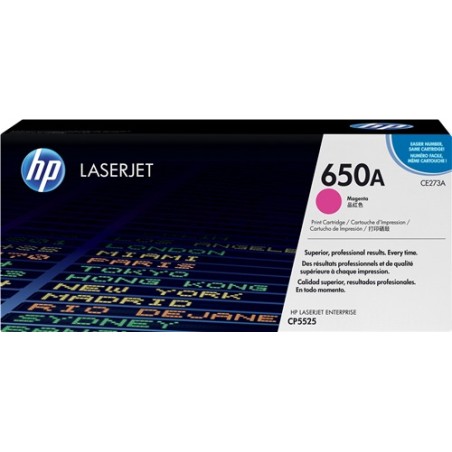 ✅ HP Toner 650A (CE273A) magenta couleur magenta en stock