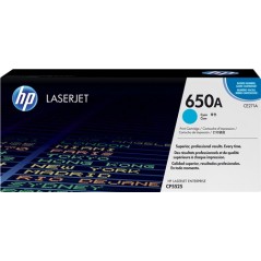✅ HP Toner 650A (CE271A) cyan couleur cyan en stock