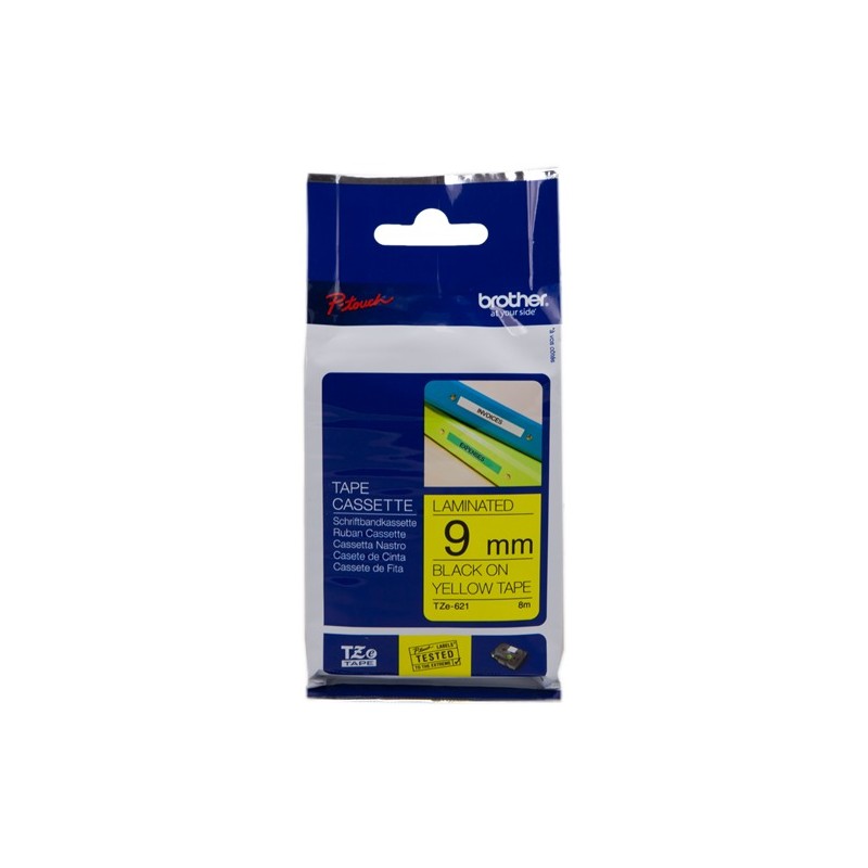 Brother TZe-421 (TZ-421) Ruban Noir sur rouge