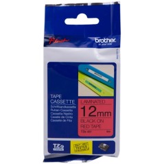 ✅ Brother ruban laminé noir/rouge 12 mm TZe-431 couleur Noir/rouge en stock