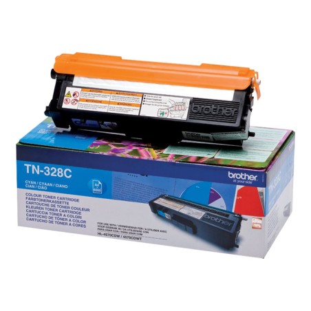 ✅ Brother TN-328C Toner cyan couleur cyan en stock