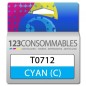 Cartouche compatible EPSON T0712 cyan