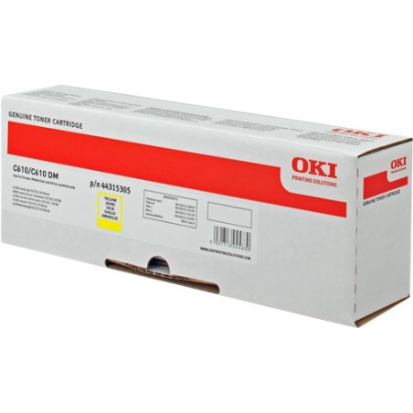 ✅ OKI toner jaune 44315305 (6000 pages) couleur jaune en stock