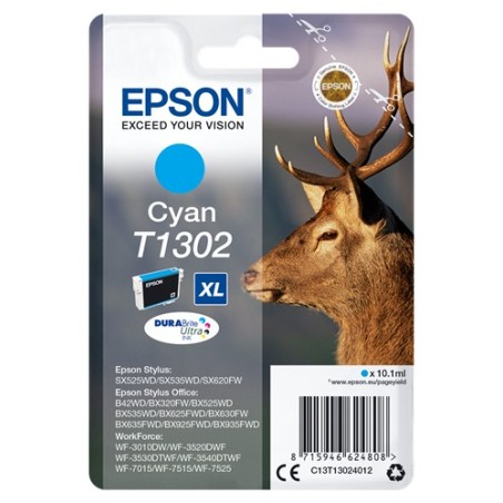 ✅ Epson cartouche encre T1302 cyan couleur cyan en stock