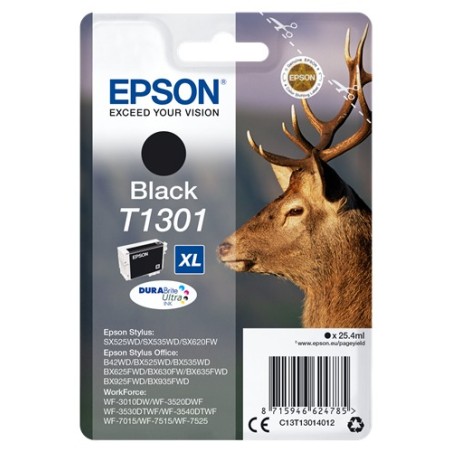 ✅ Epson cartouche encre T1301 noir couleur Noir en stock