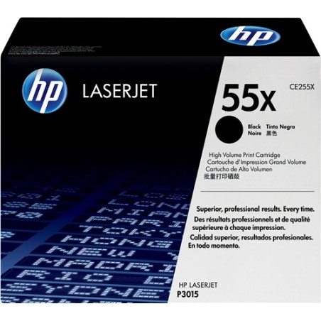 ✅ HP Toner 55X (CE255X) noir couleur Noir en stock