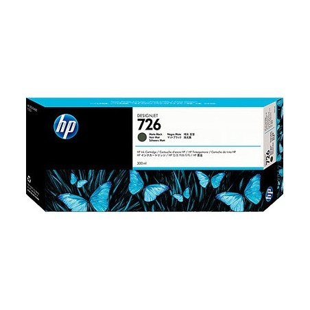 ✅ HP cartouche encre 726 noir mat (300 ml) couleur Noir en stock