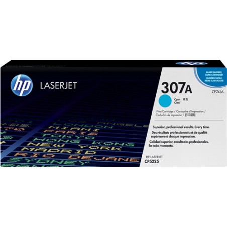 ✅ HP Toner 307A (CE741A) cyan couleur cyan en stock