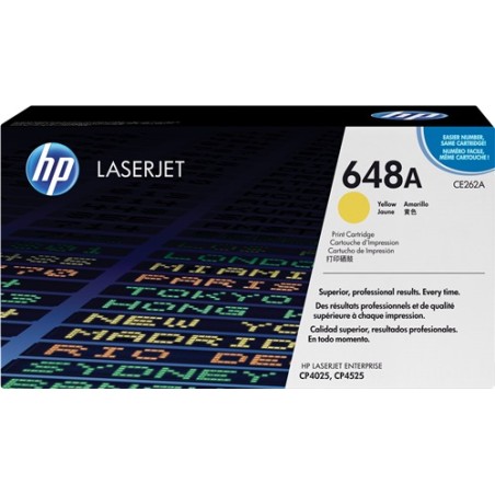 ✅ HP Toner 648A (CE262A) jaune couleur jaune en stock