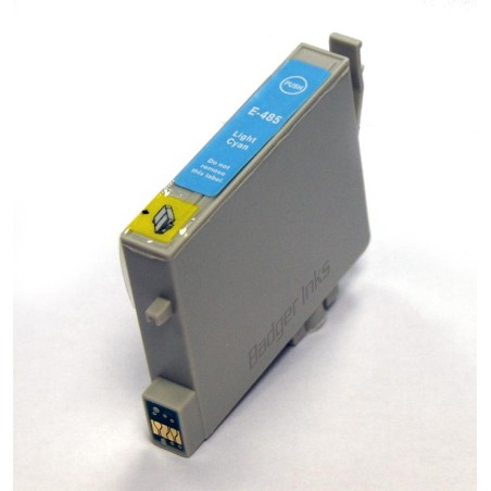 ✅ Cartouche compatible EPSON T0485 photo cyan couleur cyan clair en stock