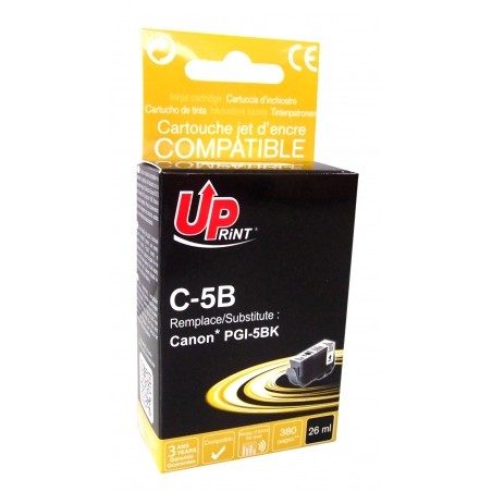 ✅ Cartouche encre UPrint compatible CANON PGI-5BK noir couleur Noir en stock