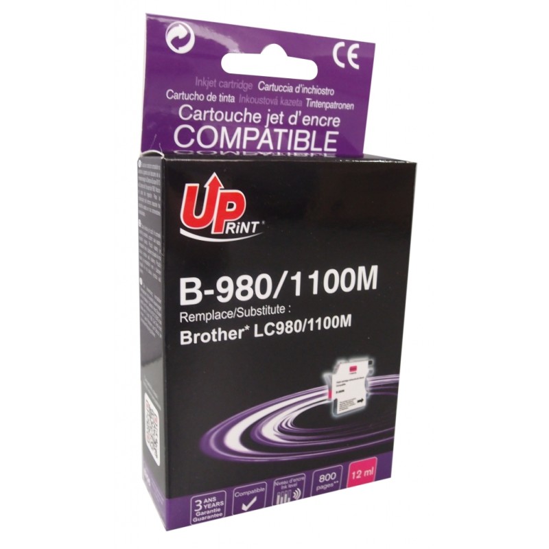 Cartouche encre UPrint compatible BROTHER LC-980/LC-1100M magenta