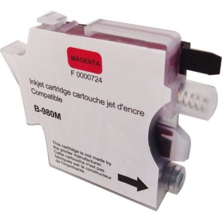 Cartouche encre UPrint compatible BROTHER LC-980/LC-1100M magenta