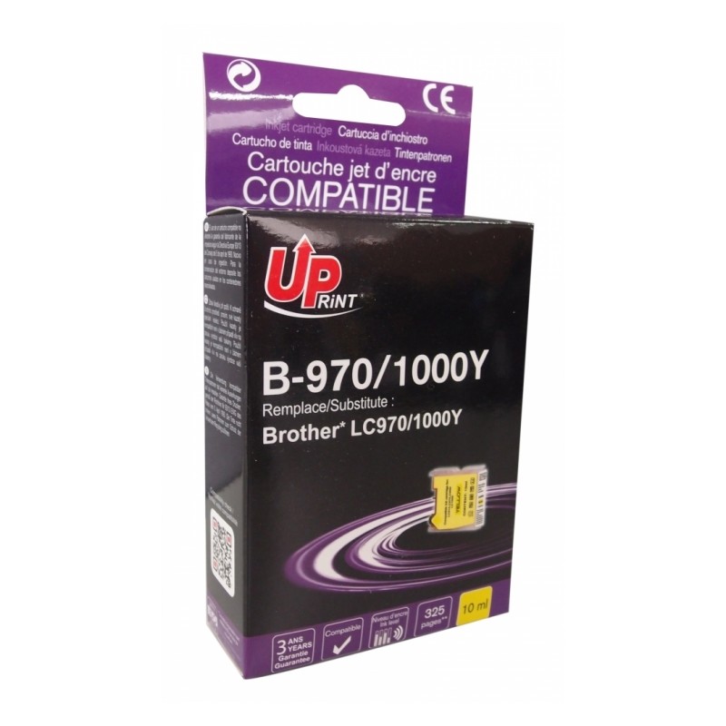 Cartouche encre UPrint compatible BROTHER LC-970Y jaune