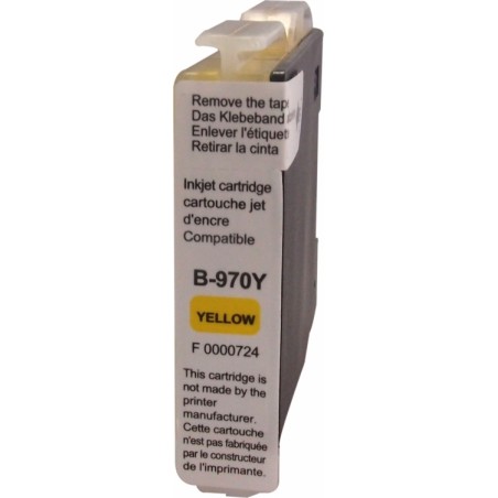 Cartouche encre UPrint compatible BROTHER LC-970Y jaune