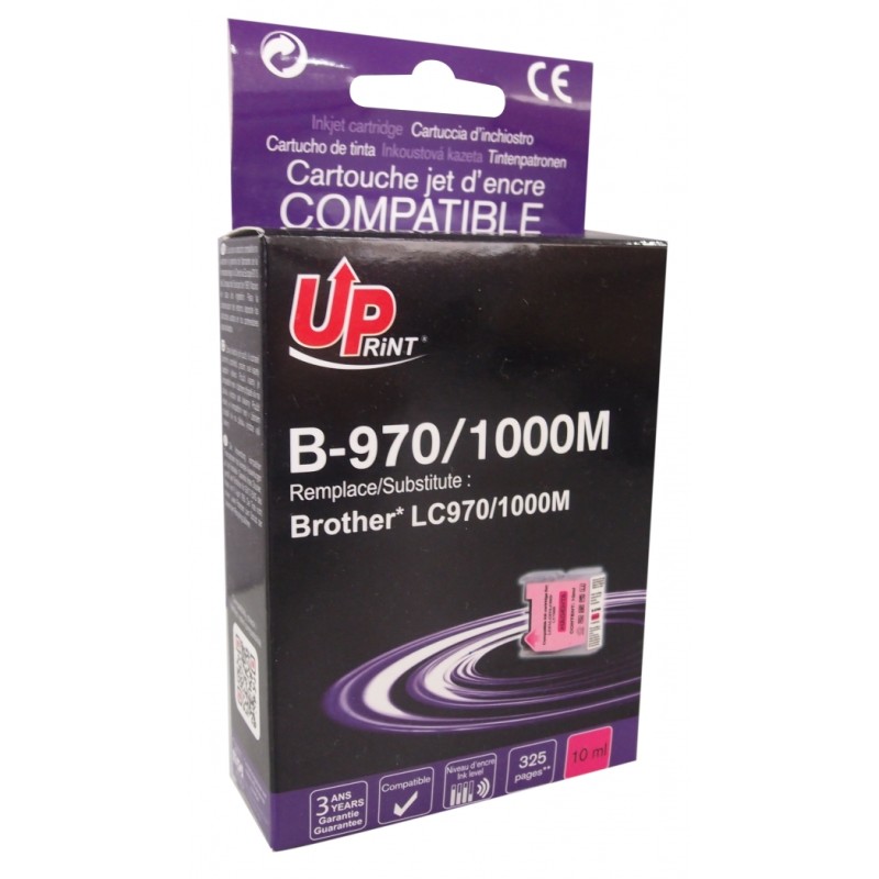 Cartouche encre UPrint compatible BROTHER LC-970M magenta Cartouche encre UPrint compatible BROTHER LC-970M magenta