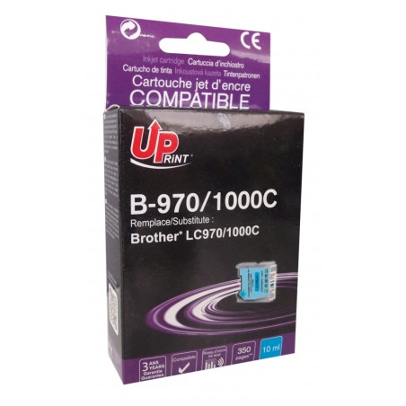 ✅ Cartouche encre UPrint compatible BROTHER LC-970C cyan couleur cyan en stock