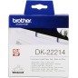 Brother Rouleau de papier continu DK-22214 Noir sur blanc, 12 mm de large Brother Rouleau de papier continu DK-22214 Noir sur blanc, 12 mm de large