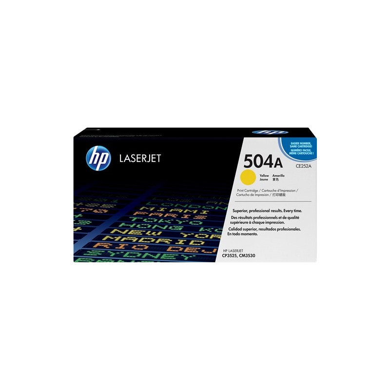 HP toner laser jaune CE252A, 7000 pages HP toner laser jaune CE252A, 7000 pages