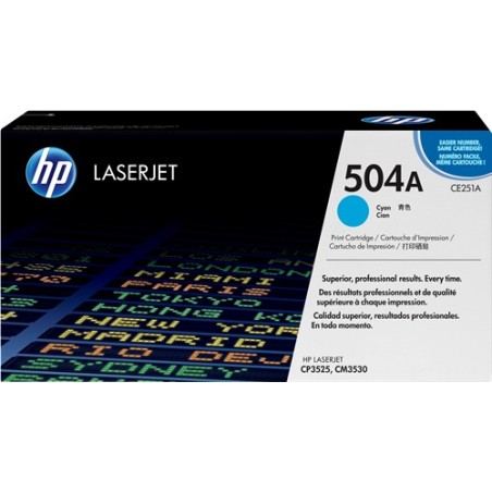 ✅ HP toner laser cyan CE251A, 7000 pages couleur cyan en stock