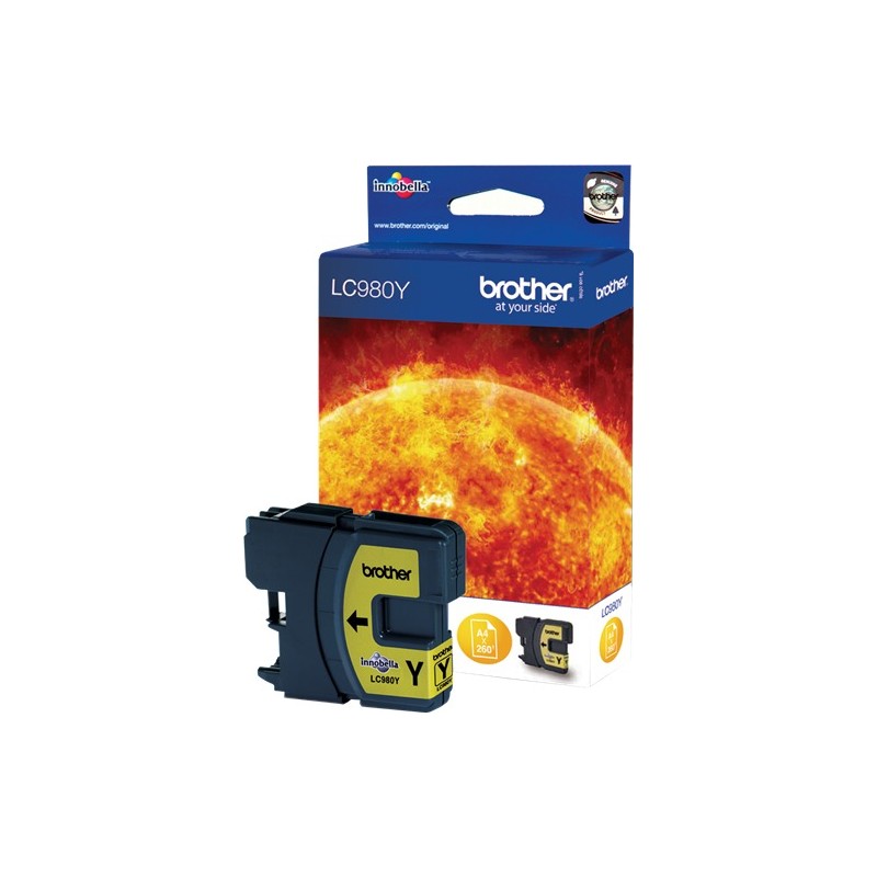 Brother cartouche encre LC980Y jaune Brother cartouche encre LC980Y jaune