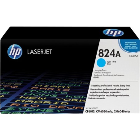 ✅ HP Tambour d'image 824A (CB385A) cyan couleur 17 en stock