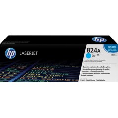 ✅ HP Toner 824A (CB381A) cyan couleur cyan en stock
