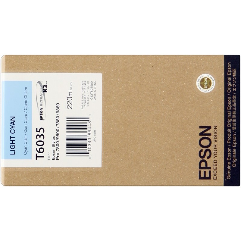 Epson cartouche encre T6035 (C13T603500) cyan clair Epson cartouche encre T6035 (C13T603500) cyan clair