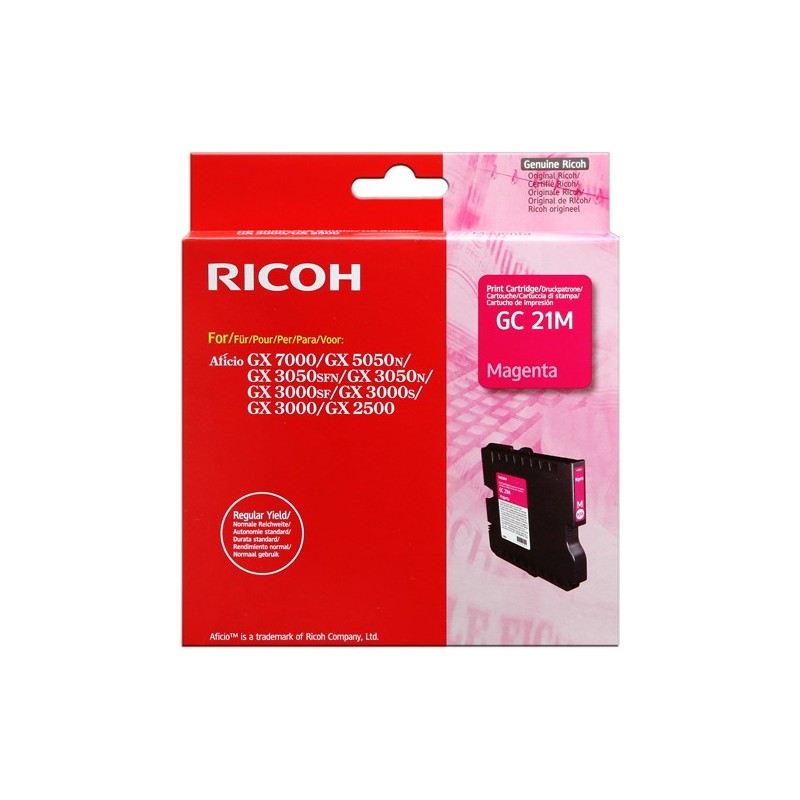 Ricoh cartouche encre GEL magenta GC-21M Ricoh cartouche encre GEL magenta GC-21M