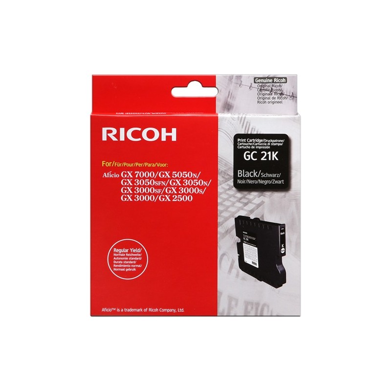 Ricoh cartouche encre GEL noir GC-21K