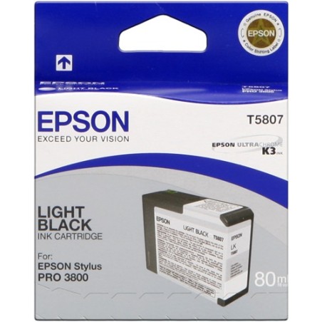 ✅ Epson cartouche encre T5807 gris couleur gris en stock