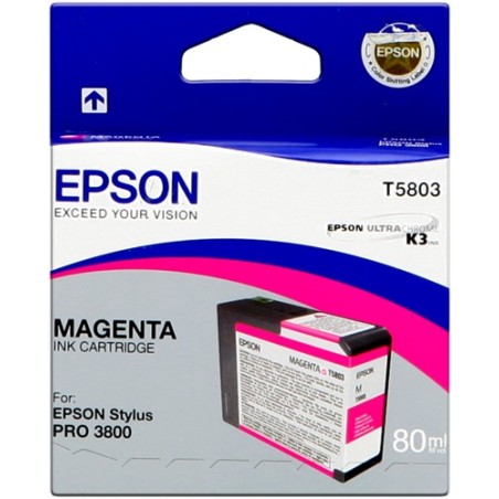 ✅ Epson cartouche encre T5803 magenta couleur magenta en stock