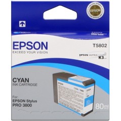 ✅ Epson cartouche encre T5802 cyan couleur cyan en stock