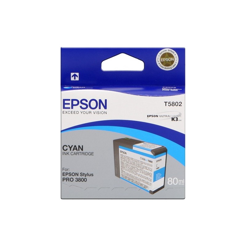 Epson cartouche encre T5802 cyan Epson cartouche encre T5802 cyan