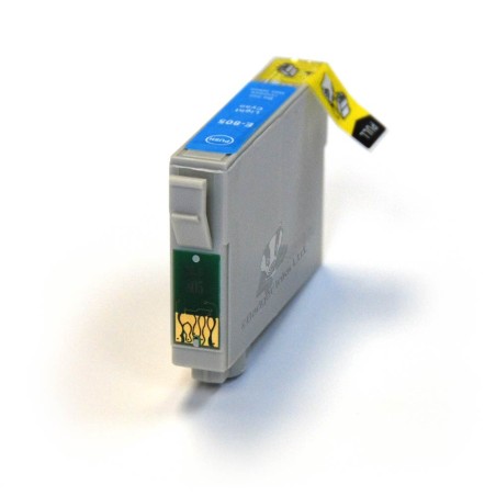 ✅ Cartouche compatible EPSON T0805 photo cyan couleur cyan clair en stock