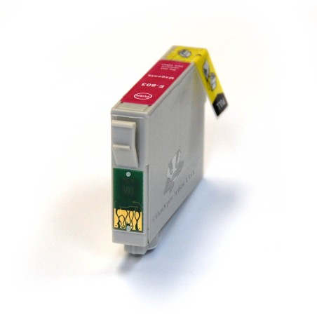 ✅ Cartouche compatible EPSON T0803 magenta couleur magenta en stock