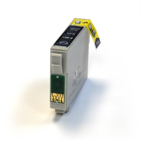 ✅ Cartouche compatible EPSON T0801 noir couleur Noir en stock