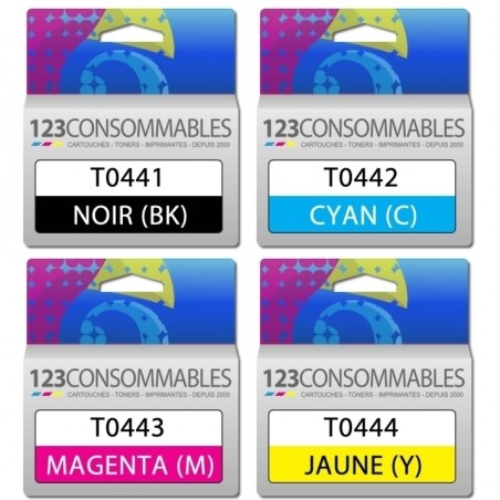 Pack compatible EPSON T044, 4 cartouches