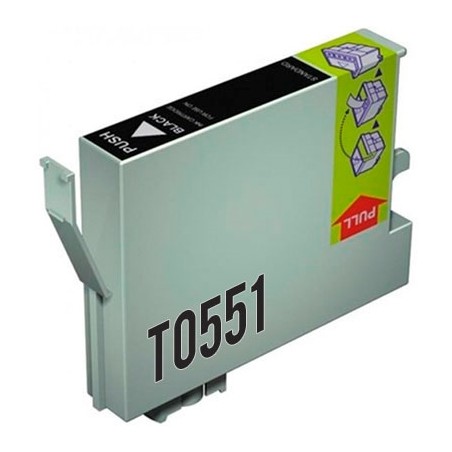 ✅ Cartouche compatible EPSON T0551 noir couleur Noir en stock