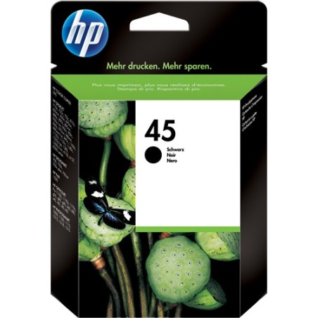✅ HP cartouche encre 45 noir couleur Noir en stock