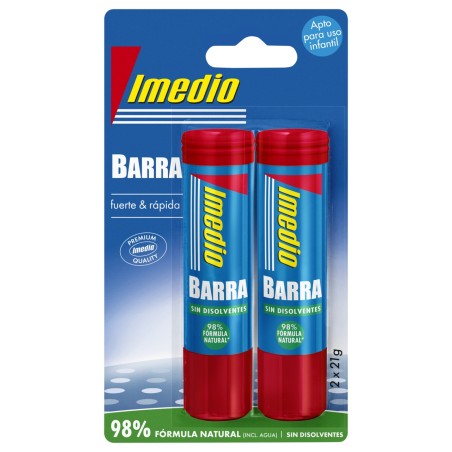 ✅ Imedio Lot de 2 Bâtons de Colle de 21grs - Sans Solvant - Lavable - Adapté à un Usage Scolaire couleur Blan en stock