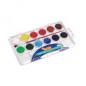 Jovi Pack de 12 Aquarelles en Poêle + Pinceau - Lumineux - Facilement Mélangable - Couleurs Assorties