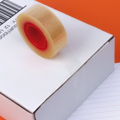 Ruban adhésif transparent Apli 15 mm x 33 m - Imperméable et résistant aux intempéries - Facile à couper avec les mains - Idéal