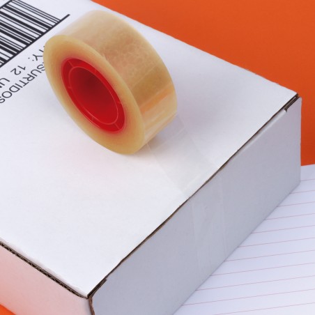 Ruban adhésif transparent Apli 15 mm x 33 m - Imperméable et résistant aux intempéries - Facile à couper avec les mains - Idéal