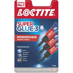 ✅ Loctite Pack de 3 Super Glue-3 Mini Trio Original - 1gr - Triple Force - Adhésif Transparent - Colle et Force en stock