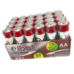 ✅ Elbat Pack 24 Piles Alcalines LR6/AA - Différentes Couleurs couleur Plusieurs couleurs en stock