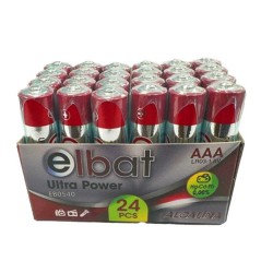 ✅ Elbat Pack 24 Piles Alcalines LR03/AAA - Différentes Couleurs couleur Plusieurs couleurs en stock